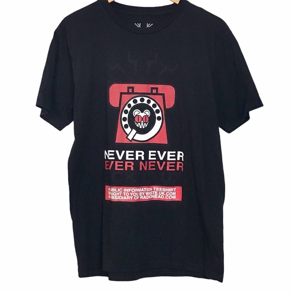 Radiohead TShirt Waste Never Ever Pick It Up Phone